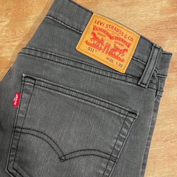 NWOT LEVI'S 511™ SLIM FIT MEN'S GREY JEANS, W31" L32" - Picture 5 of 12